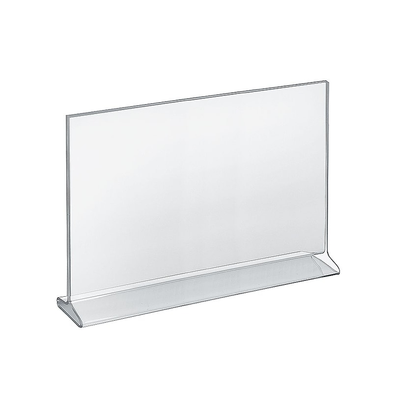 Azar Sign Holder, 11" x 14", Horizontal, Clear Acrylic, 10/Pack image 1