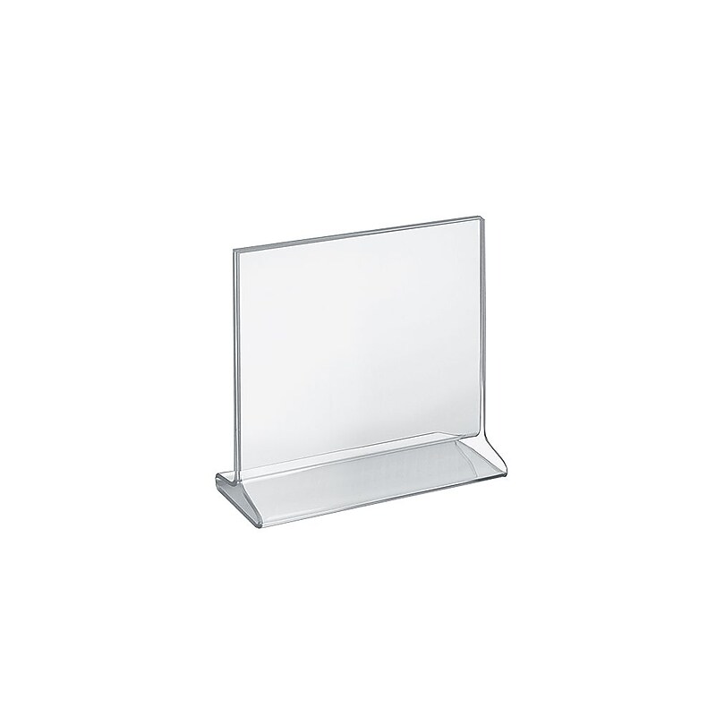 Azar Sign Holder, 8.5" x 8.5", Vertical, Clear Acrylic, 10/Pack (142717) image 1