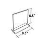 Azar Sign Holder, 8.5" x 8.5", Vertical, Clear Acrylic, 10/Pack (142717)~#|#~m000008607_sc7