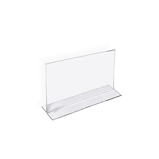 Azar 6 X 5 Vertical Double Sided Stand Up Acrylic Sign Holder Clear  10/pack 152724 : Target