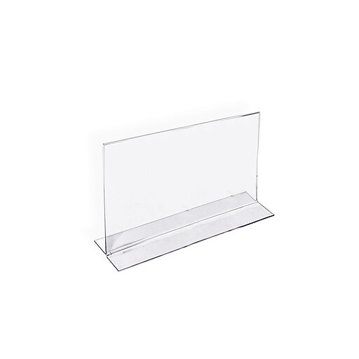 Azar® 4" x 6" Horizontal Double Sided Stand Up Acrylic Sign Holder