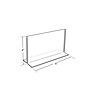 Azar Sign Holder, 6" x 4", Horizontal, Clear Acrylic, 10/Pack (152727)~#|#~m000008635_sc7