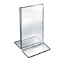 Azar Sign Holder, 5" x 3.5", Vertical, Clear Acrylic, 10/Pack (152731)~#|#~m000008641_sc7