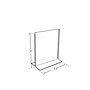 Azar Sign Holder, 5" x 3.5", Vertical, Clear Acrylic, 10/Pack (152731)~#|#~m000008642_sc7