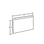 Azar Sign Holder, 14" x 8.5", Horizontal, Clear Acrylic, 10/Pack (162706)~#|#~m000008651_sc7