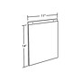 Azar Sign Holder, 11" x 14.75", Vertical, Wall Mounted, Clear, Acrylic, 10/Pack (162710)~#|#~m000008659_sc7