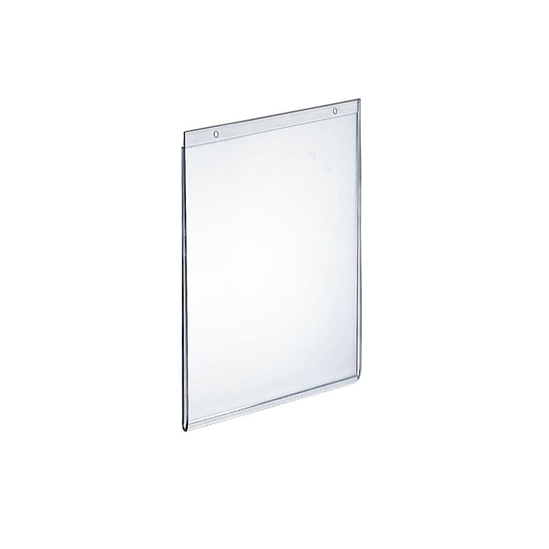 Azar Sign Holder, 7" x 11", Vertical, Clear Acrylic, 10/Pack (162716) image 1