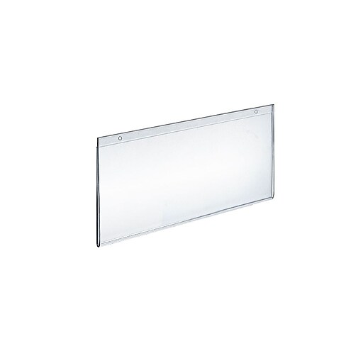 Azar® 7" x 11" Horizontal Wall Mount Acrylic Sign Holder, Clear, 10