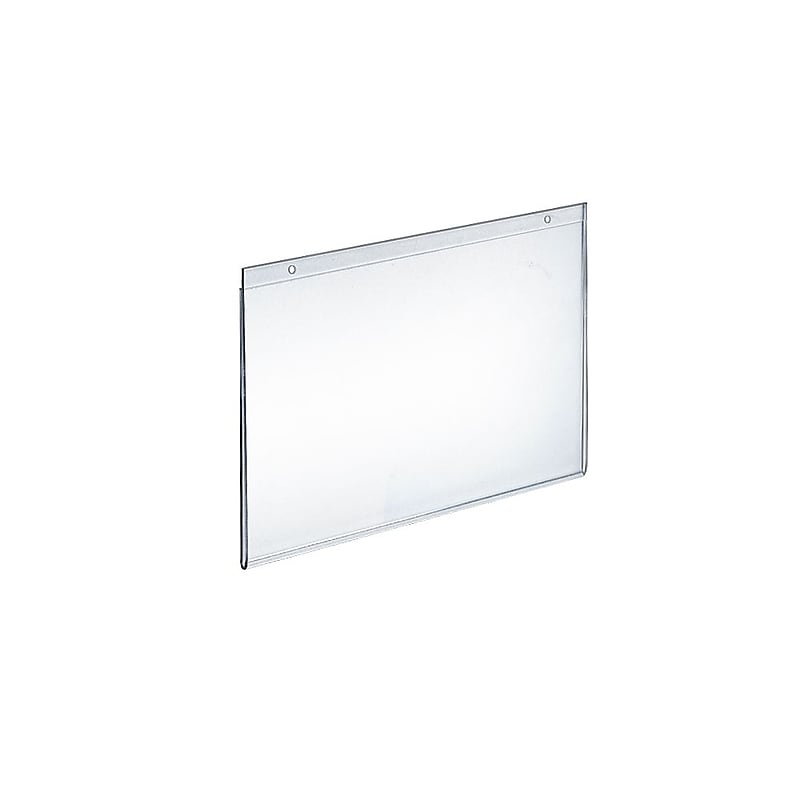 Azar Sign Holder, 10" x 8", Horizontal, Clear Acrylic, 10/Pack (162719) image 1