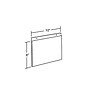 Azar Sign Holder, 10" x 8.75", Horizontal, Wall Mounted, Clear, Acrylic, 10/Pack (162719)~#|#~m000008679_sc7