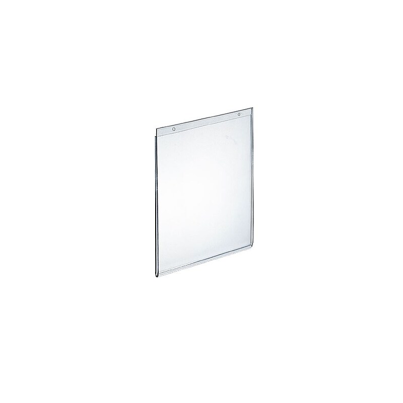 Azar Sign Holder, 5.5" x 7", Vertical, Clear Acrylic, 10/Pack (162720) image 1