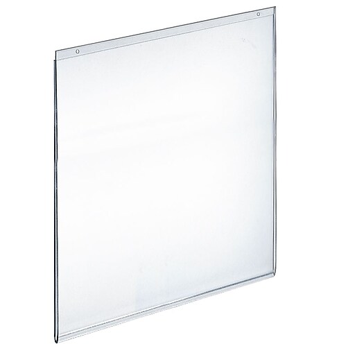 Azar® 22" x 17" Vertical Wall Mount Acrylic Sign Holder, Clear, 10/Pack