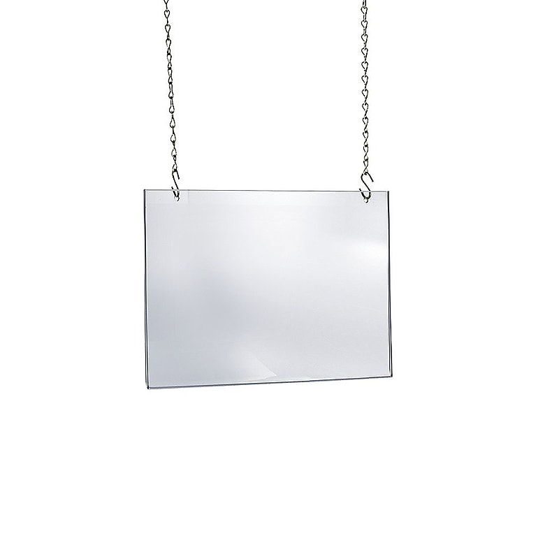 Azar Poster Holder, 17" x 22", Horizontal, Wall Mounted, Clear Acrylic (172739) image 1