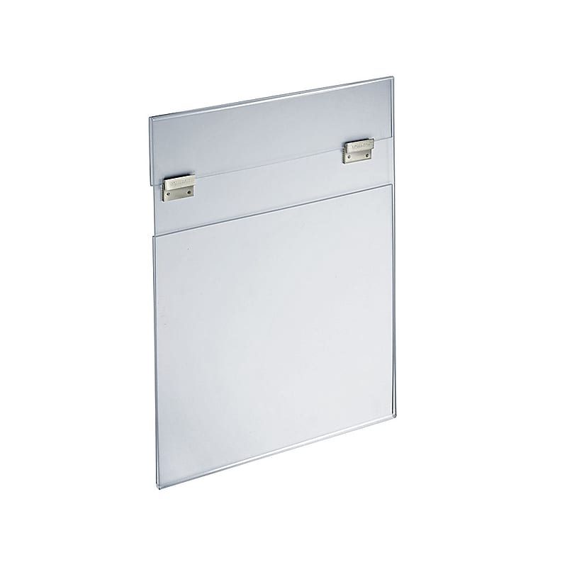 Azar Poster Holder , 22" x 28", Vertical, Wall Mounted, Clear Acrylic (182728) image 1