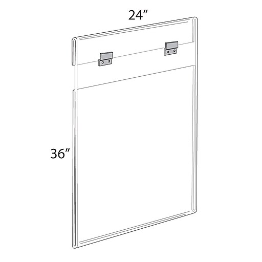 Azar Acrylic Large Format Poster Frame, 36" x 24" (182736) Staples