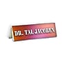 Azar Displays Nameplate Sign Holder, 6" W x 2" H, Clear, 10/Pack (192801)~#|#~m000008758_sc7