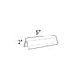 Azar Displays Nameplate Sign Holder, 6" W x 2" H, Clear, 10/Pack (192801)~#|#~m000008759_sc7