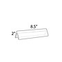 Azar Displays Nameplate Sign Holder, 8.5" W x 2" H, Clear, 10/Pack (192802)~#|#~m000008762_sc7