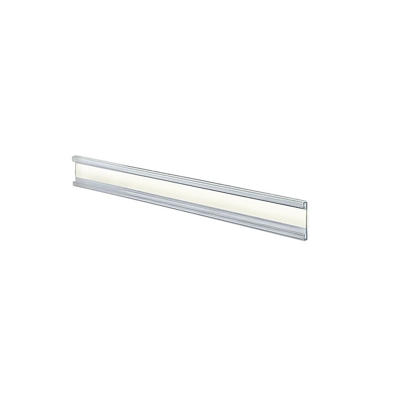 Azar Nameplate Holder, 6" x 1", Horizontal, Clear Acrylic, 10/Pack (252040) image 1