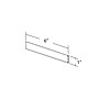 Azar Nameplate Holder, 6" x 1", Horizontal, Clear Acrylic, 10/Pack (252040)~#|#~m000008776_sc7