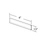 Azar Nameplate Holder, 6" x 1.5", Horizontal, Clear Acrylic, 100/Pack (252012-100PK)~#|#~m000008782_sc7