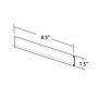 Azar Nameplate Holder, 8.5" x 1.5", Horizontal, Clear Acrylic, 10/Pack (199605)~#|#~m000008784_sc7