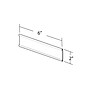 Azar Nameplate Holder, 6" x 2", Horizontal, Clear Acrylic, 10/Pack (199607)~#|#~m000008788_sc7