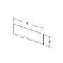 Azar Nameplate Holder, 6" x 3", Horizontal, Clear Plastic, 10/Pack (199610)~#|#~m000008796_sc7
