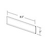 Azar Displays Adhesive Nameplate Sign Holder, 8.5" W x 3" H, Clear, 10/Pack (199611)~#|#~m000008798_sc7