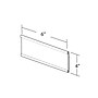 Azar Nameplate Holder, 6" x 4", Horizontal, Clear Plastic, 10/Pack (199613)~#|#~m000008802_sc7
