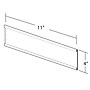 Azar Nameplate Holder, 11" x 4", Horizontal, Clear Plastic, 10/Pack (199615)~#|#~m000008806_sc7