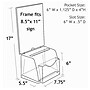 Azar Lottery Box, 8.5" x 11", Clear Acrylic (206007)~#|#~m000008811_sc7