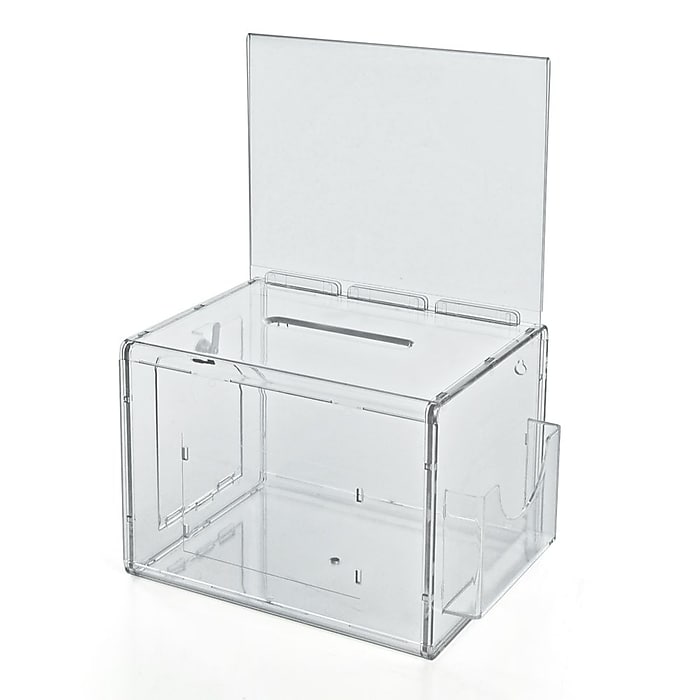 Azar Displays Suggestion Box with Pocket, 6