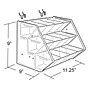 Azar Displays 9" x 11 1/4" Pegboard Trays, Clear (223012)~#|#~m000008849_sc7