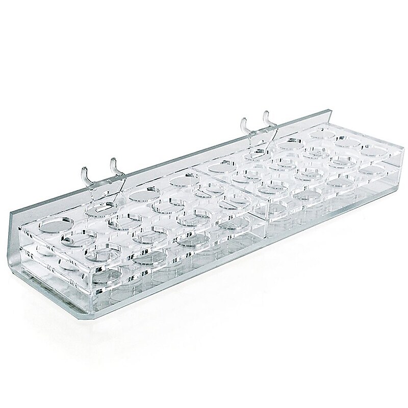 Global Approved  24-Slot Masc. & Cosmetic Tray, Pgbrd/Slat-W 1.875