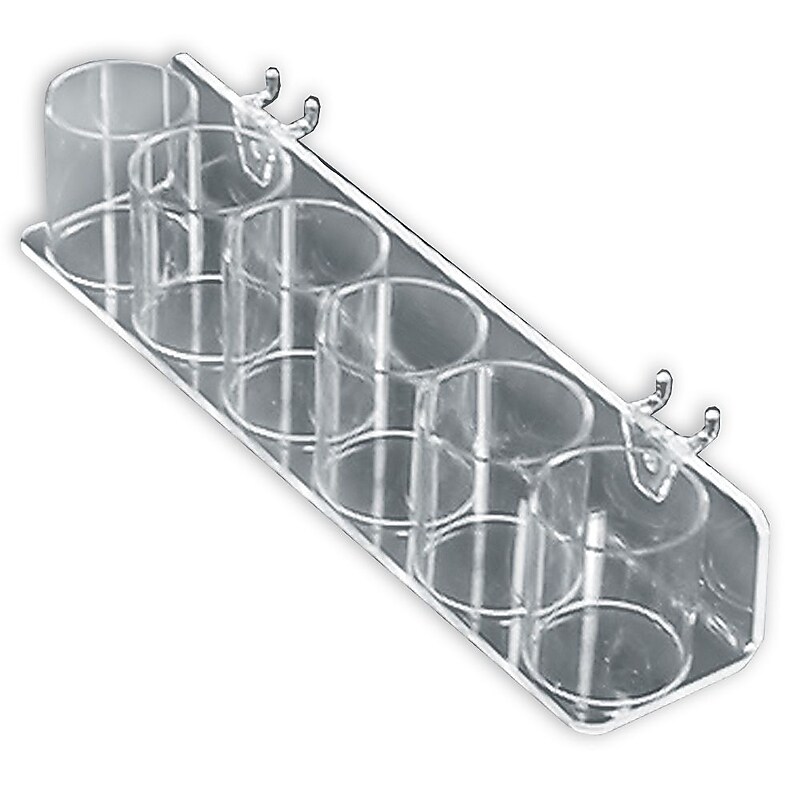 Azar® 6 Cup Display Tray For Pegboard/Slatwall, Clear, 2/Pk image 1