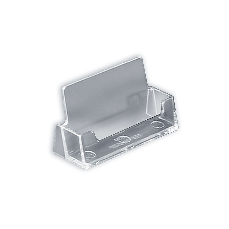 Azar Displays Card Holder, 3.625"W x 2"H, Clear, 10/Pack (252010) image 1