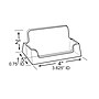 Azar Displays Card Holder, 3.625"W x 2"H, Clear, 10/Pack (252010)~#|#~m000008936_sc7