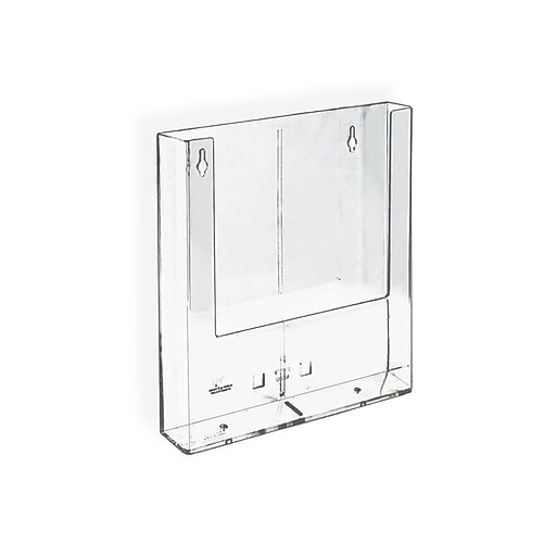 Azar Displays Single Pocket Wall Brochure Holder, 6.25"H x 4.375"W