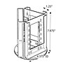 Azar Broshure Holder, 7" x 8.25", Vertical, Clear Plastic (252316)~#|#~m000008991_sc7