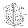 Azar Broshure Holder, 9.5" x 9", Vertical, Clear Plastic (252319)~#|#~m000009000_sc7