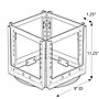 Azar Broshure Holder, 12.25" x 11.75", Vertical, Clear Plastic (252321)~#|#~m000009006_sc7