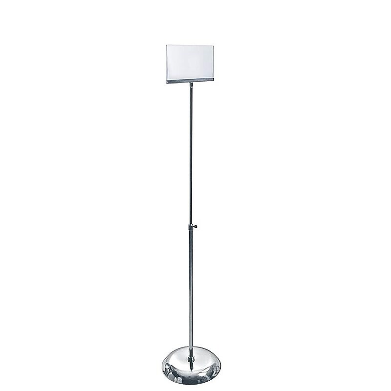Azar Sign Holder, 7" x 5.5", Horizontal, Silver Acrylic (300830) image 1