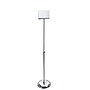 Azar Sign Holder, 10" x 49.5", Horizontal, Freestanding, Silver, Acrylic (300830)~#|#~m000009063_sc7
