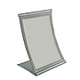 Azar Sign Holder, 8.5" x 11", Vertical, Table Top, Gray, Metal (300880)~#|#~m000009082_sc7