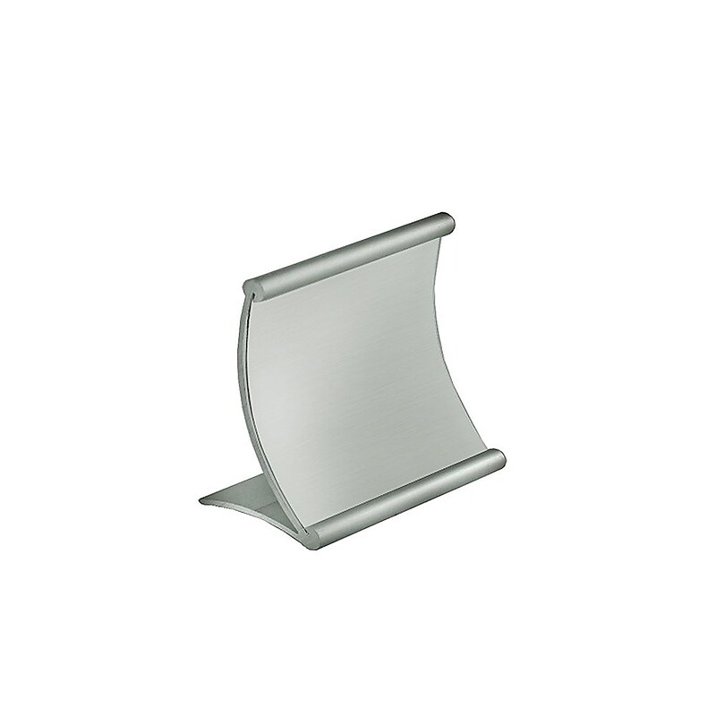 Azar Sign Holder, 4" x 4", Horizontal, Gray Metal (300885) image 1