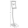 Azar Sign Holder, 8.5" x 14", Vertical, Gray Metal (300887)~#|#~m000009103_sc7