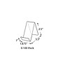 Azar Displays Acrylic Easel Front Lip 10/Pack (515405)~#|#~m000009130_sc7