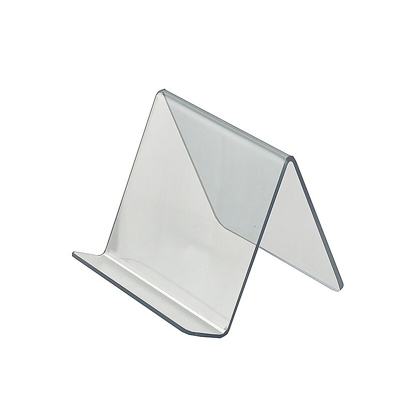 Azar Displays 5"W x 5"D x 4.125"H Easel Display. Front Lip: 1.25"H, 10-Pack (515420) image 1