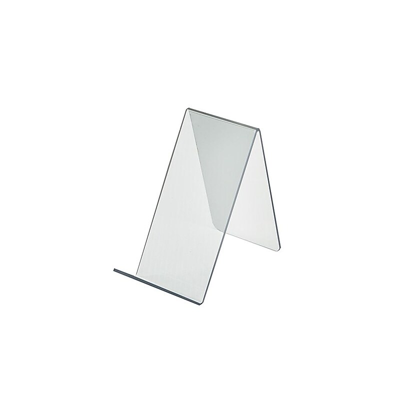 Azar Displays 3.5"W x 7.5"D x 6.5"H Easel Display. Front Lip: 1.75"H, 10-Pack (515425) image 1